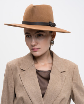 Peserico Brown wool hat S36207C0RCC700