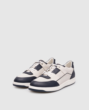 Stefano Ricci White leather sneakers with monogram UZ34G6675WY