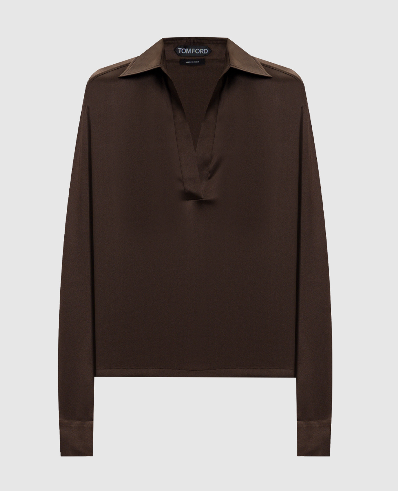 

Brown silk blouse Tom Ford