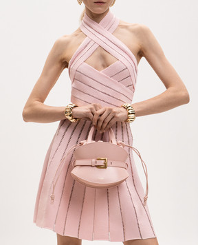 Balmain Pink Shuffle Mini Leather Bag FN0DP017LMTE