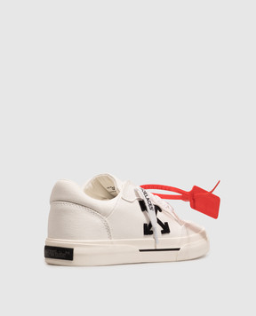 Off-White White Vulcanized sneakers with textured logo W288C9F003