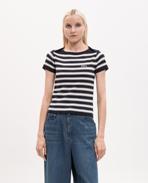 Juun.j Blue striped T-shirt JW6351W05R