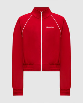 Sporty & Rich Red sports jacket with logo embroidery JA066710326RE33