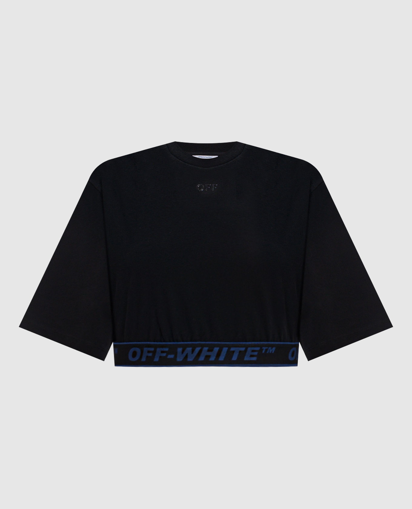 Black cropped T-shirt