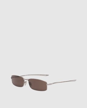 Balenciaga Monday silver rectangular sunglasses 858891T0005
