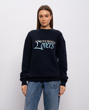 JW Anderson Anonymous Lovers black sweatshirt JW0276PG1905