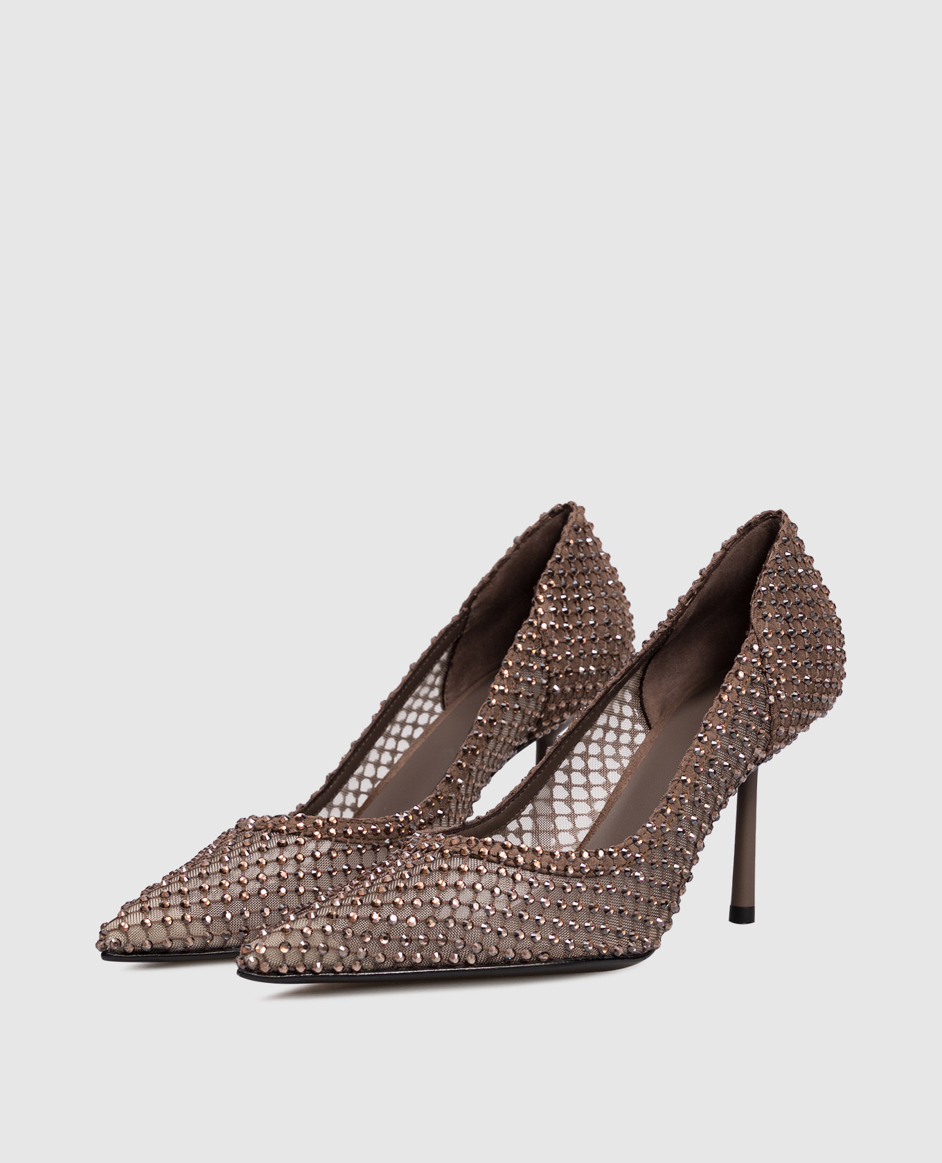 

Gilda brown shoes with crystals Le Silla
