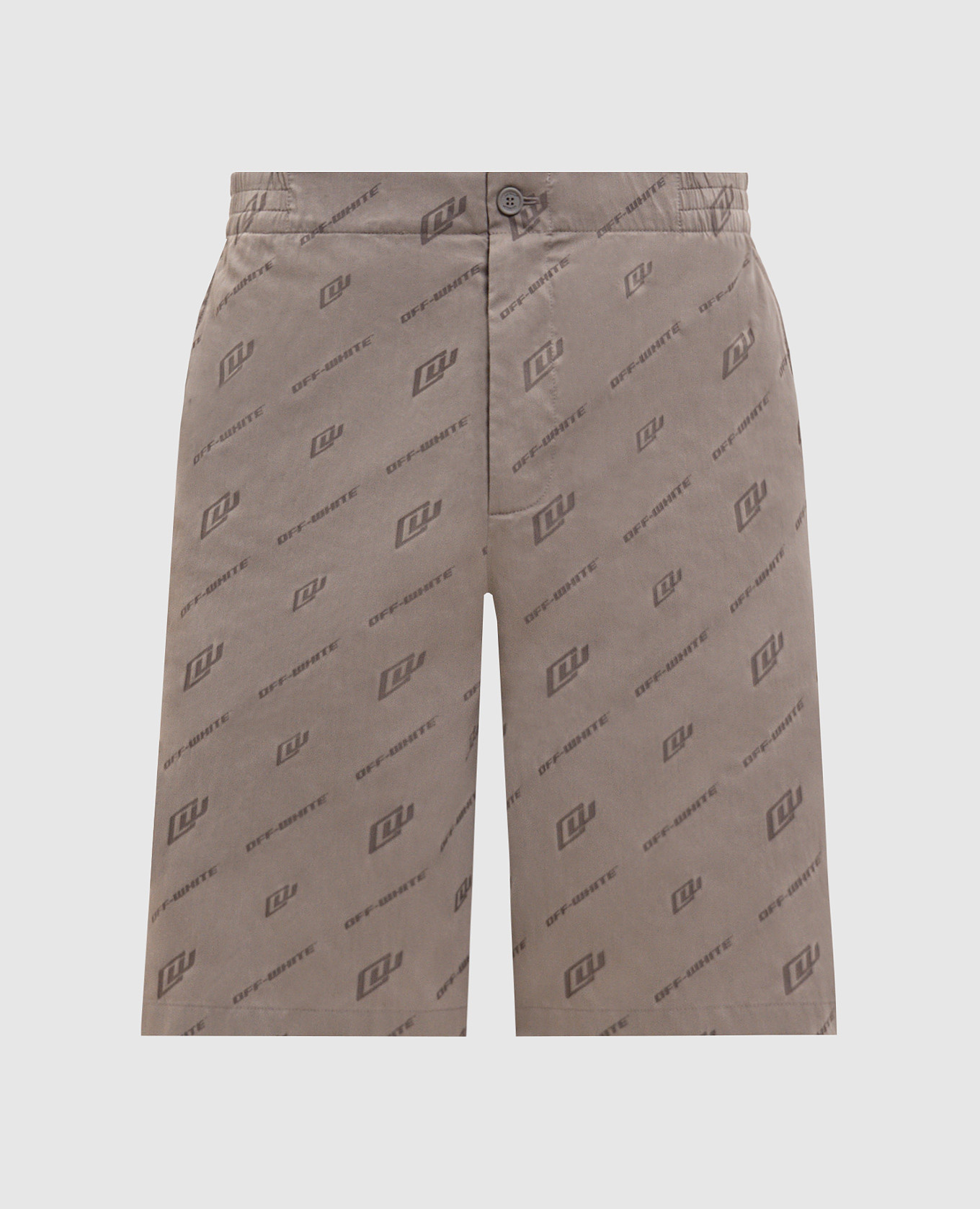 Gray patterned shorts