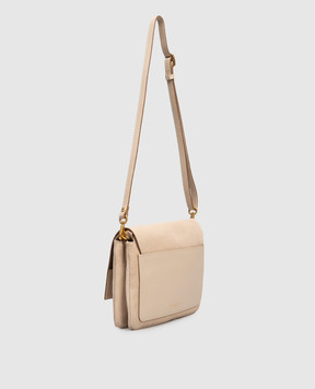 Gianni Chiarini Beige suede messenger bag Three BS12294CMPL