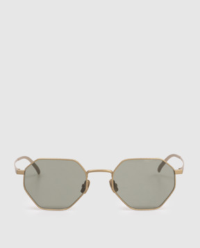 Bottega Veneta Gold Intrecciato Sunglasses 861361VIGA0