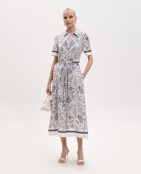 Simkhai Audria ivory linen shirt dress 3261250SW