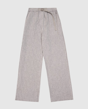Brunello Cucinelli Children's gray striped pants BB192P269C