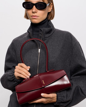 Jil Sander Burgundy leather bag Linea J08ZH0104P9054