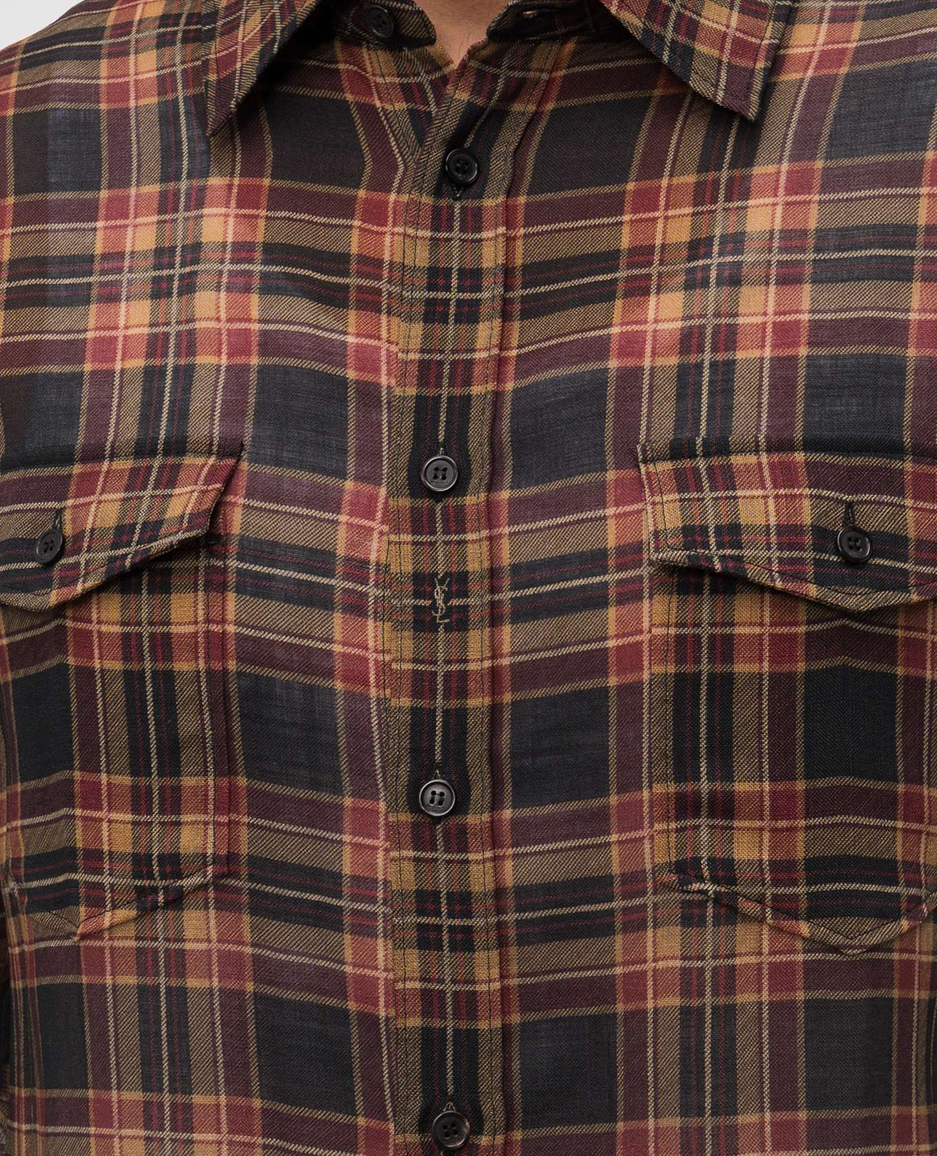 Checked wool shirt Saint Laurent 5