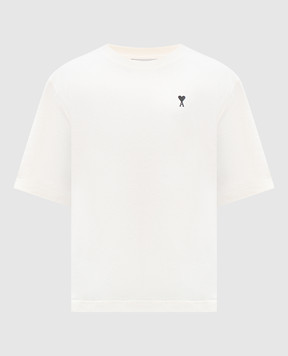 Ami Paris Beige T-shirt Place des Victoires UTS387726m