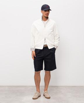 Brunello Cucinelli Blue linen shorts MH262G0620