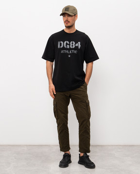 Dolce&Gabbana Khaki cargo with logo patch GP1F7THUMS8