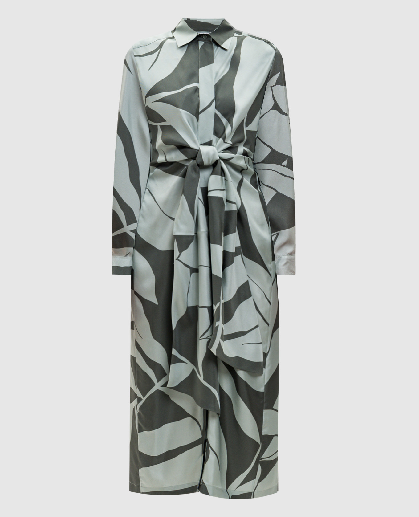 

ROBINIA green printed silk dress Max Mara