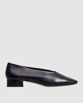 Aeyde Delia black leather shoes PUGELR25CH0221800007