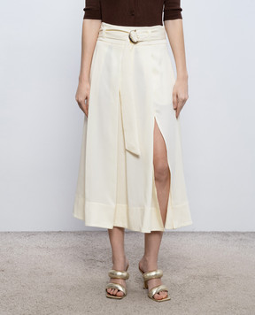 Twinset Beige midi skirt 261TP2533