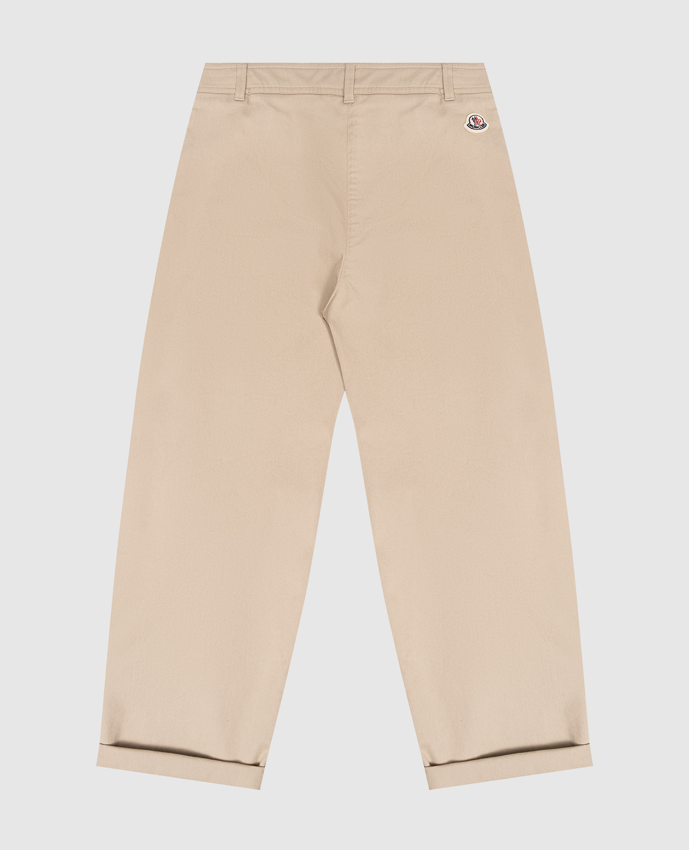 Children's beige pants with logo Moncler ENFANT 2