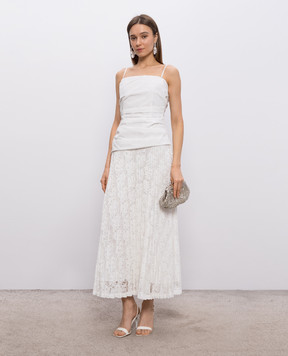 Simkhai Annalise white dress with pleats 2261252PK