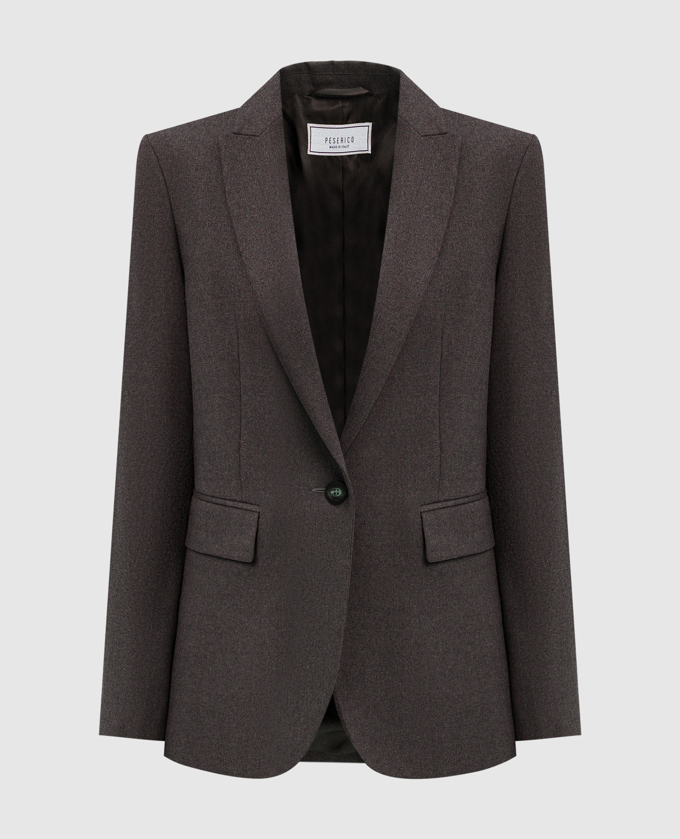 

Brown jacket with wool Peserico