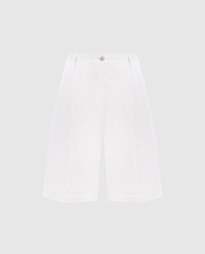MooRER IVANA white linen shorts IVANAJGLX