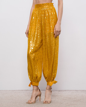 Taller Marmo Giuni orange silk pants SS2630