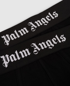 Palm Angels Set of black briefs with logo PMUF002S25FAB001