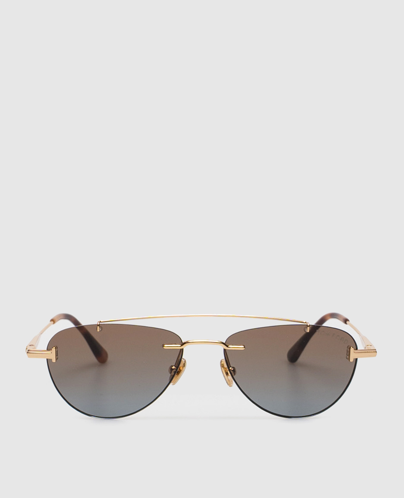 

ASTOR gold sunglasses with logo Tom Ford, Golden