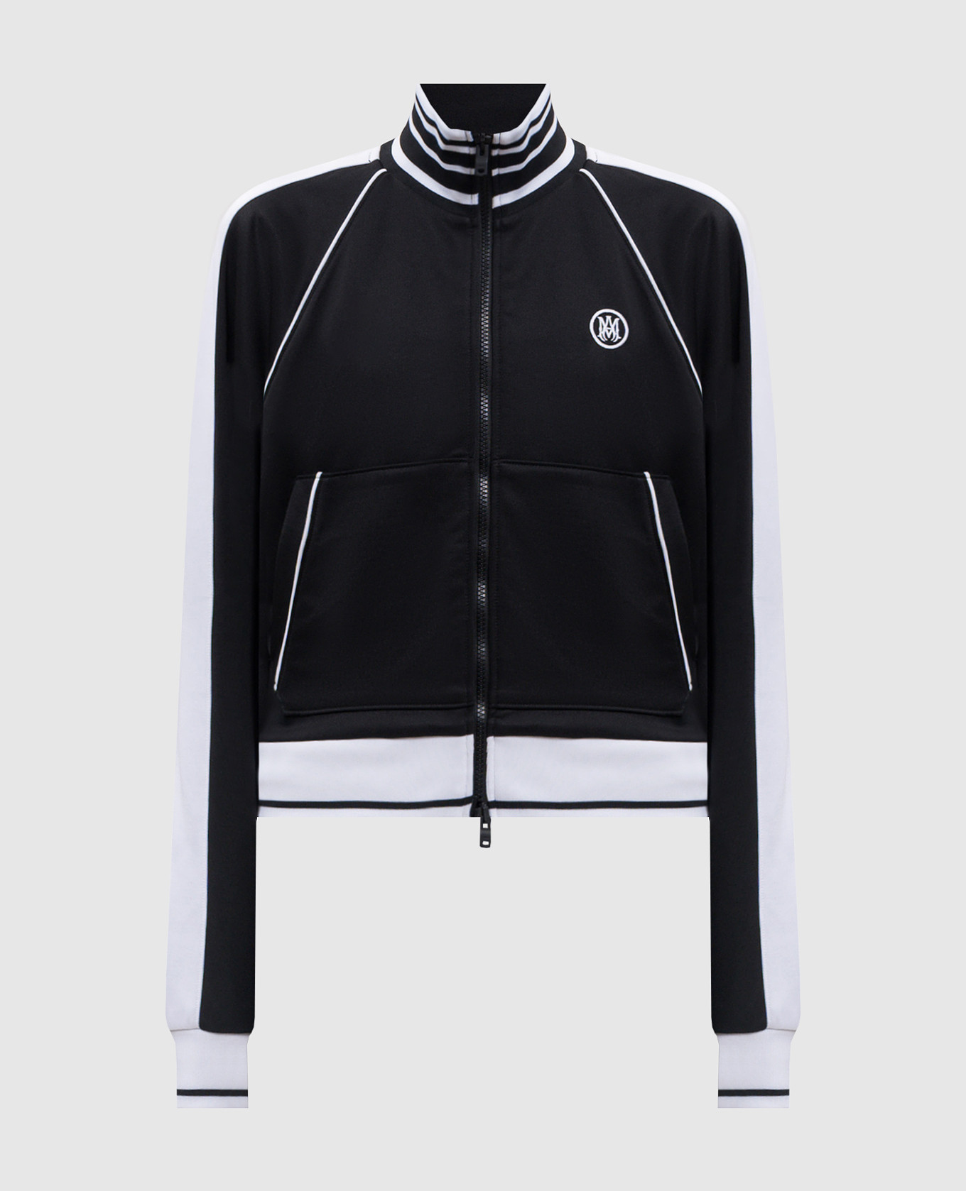 Schwarze Sportjacke mit Stickerei