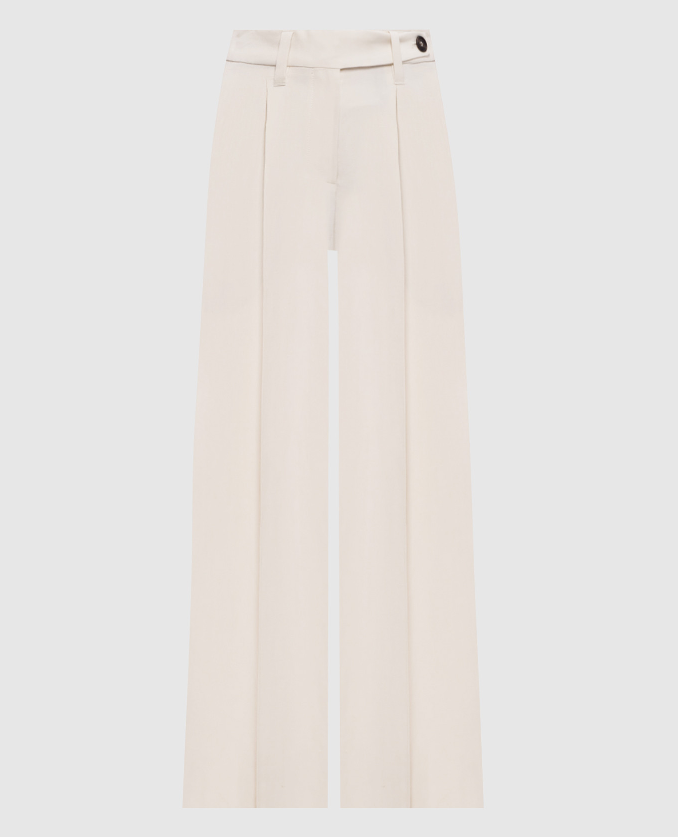 

Ivory linen pants Brunello Cucinelli, Beige