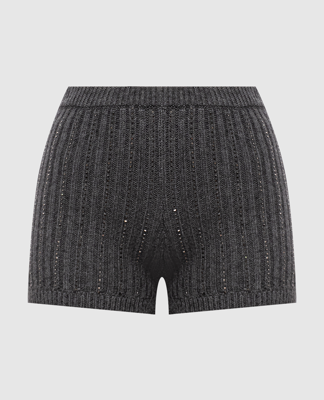 Pantaloncini grigi con cristalli