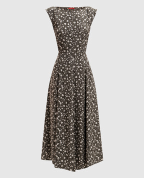 Max & Co VIRGOLA green midi dress with print MCOVIRGOLA