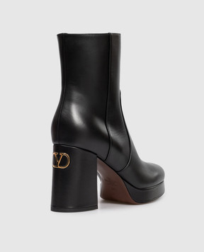 Valentino Fawcette black leather ankle boots 7W0S0NF1DSH