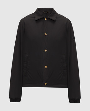 Stefano Ricci Black jacket with logo patch M6J6100150PL001HSAC64