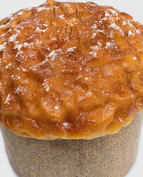 Cereria Introna Brown candle in the shape of panettone 1067
