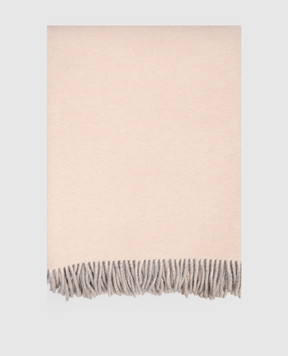 Brunello Cucinelli Reversible cashmere plaid with fringe MPLA98162L