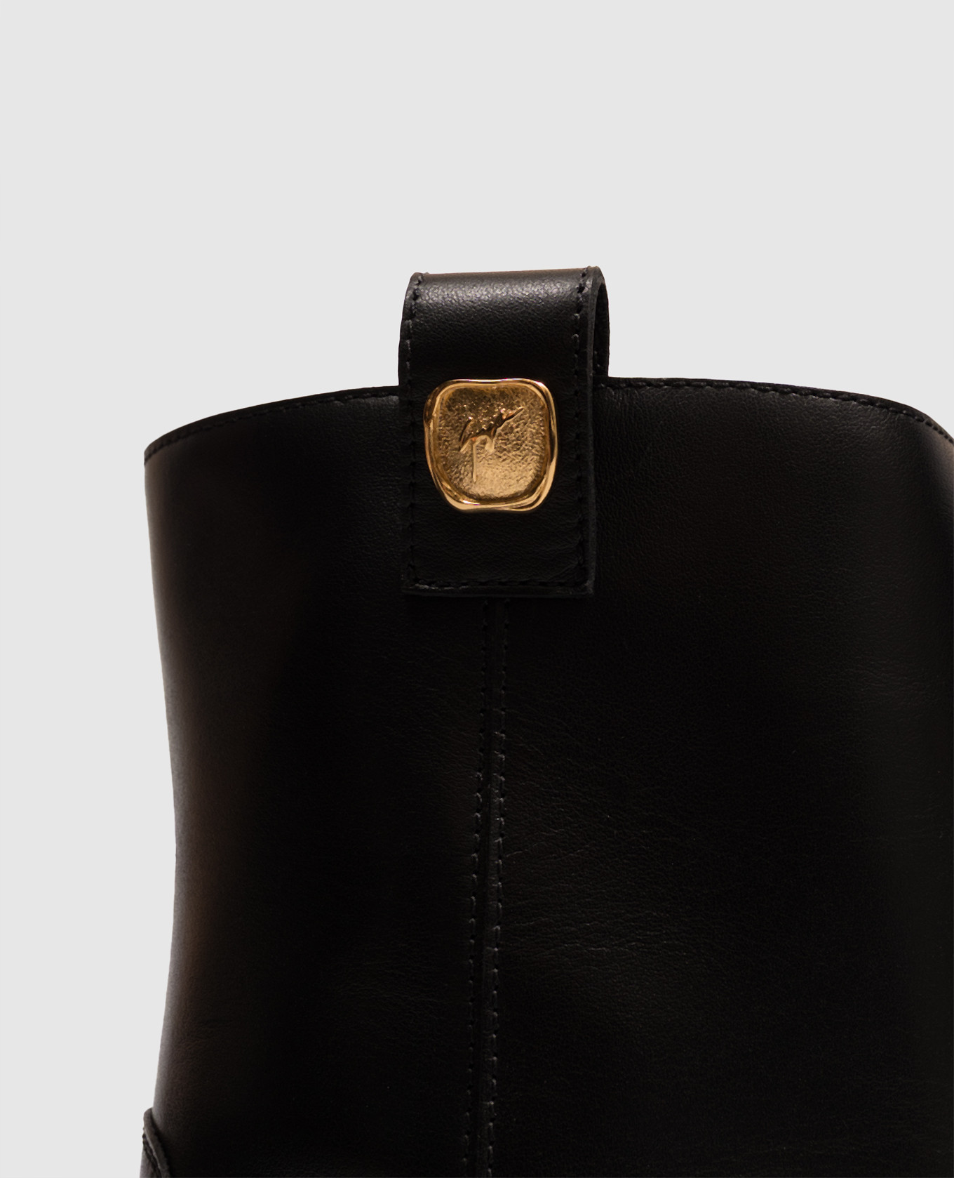 Black leather boots with branded patches Giuseppe Zanotti 5