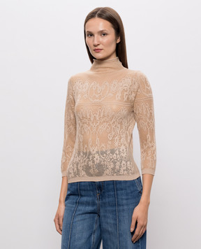 Twinset Beige patterned top 262TF3031