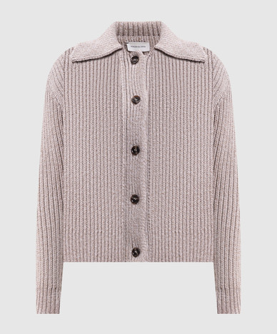 Beige wool cardigan