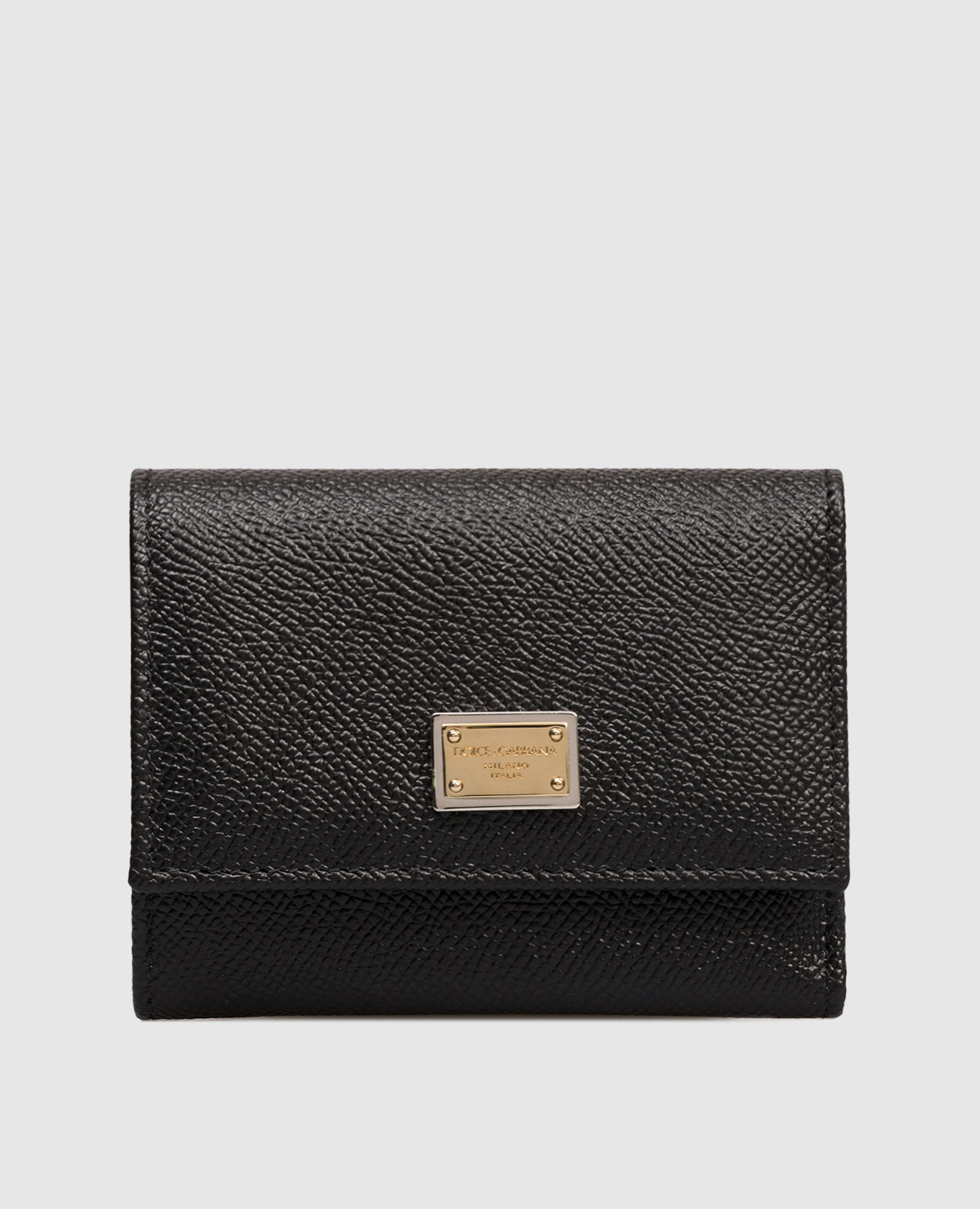 

Black leather wallet with logo Dolce&Gabbana