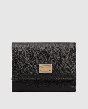 Dolce&Gabbana Black leather wallet with logo BI0770A1001