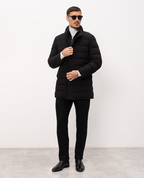 MooRER Black down jacket CALEGARI CALEGARIKN