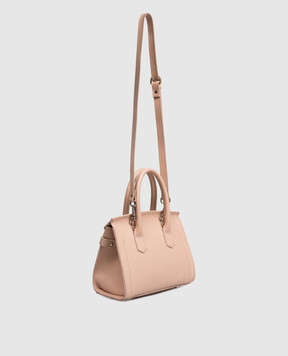 Gianni Notaro Beige leather satchel bag Ruga 414RUGANIKEL