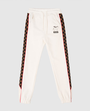 Sprayground Children's beige joggers with logo SPY1298EIVO