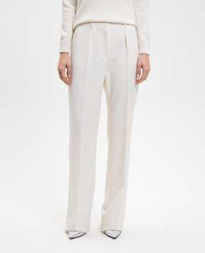 Max Mara White Adige wool trousers ADIGE1234
