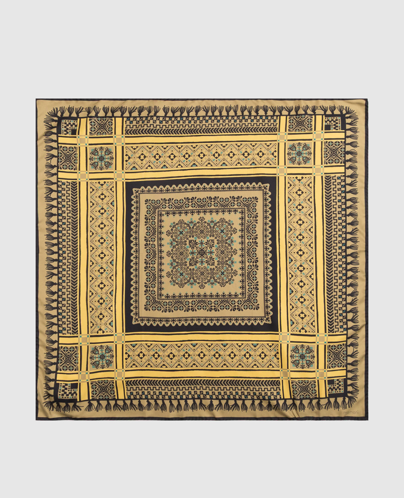 Yellow Nipponia silk scarf