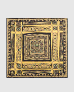Momoni Yellow Nipponia silk scarf MOSC001102MO